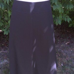 Black Size 8 Ann Taylor A-Line Midi Professional Skirt